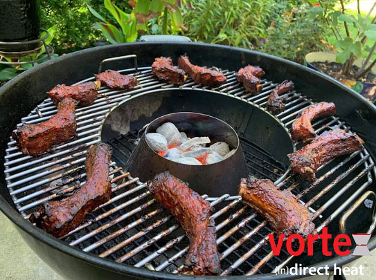 BBQ Whirlpool Vortex BBQ Grill Accessories for Weber, Charbroil Kettle  Grills and The Big Green Egg, Kamando Ceramic Grills